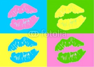  Murales Besos Andy Warhol